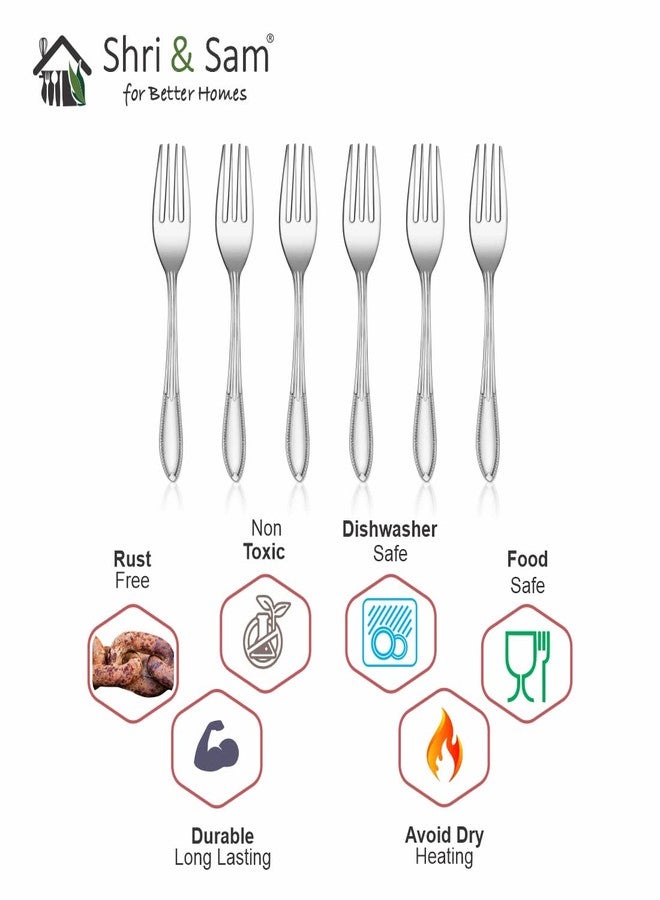 Shri & Sam Stainless Steel Spark Tea Fork,6 Pieces - Image 5